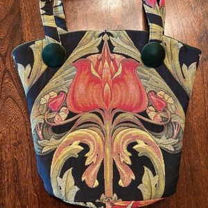 Amanda Dansie Tulip Handbag - Black Jacobean